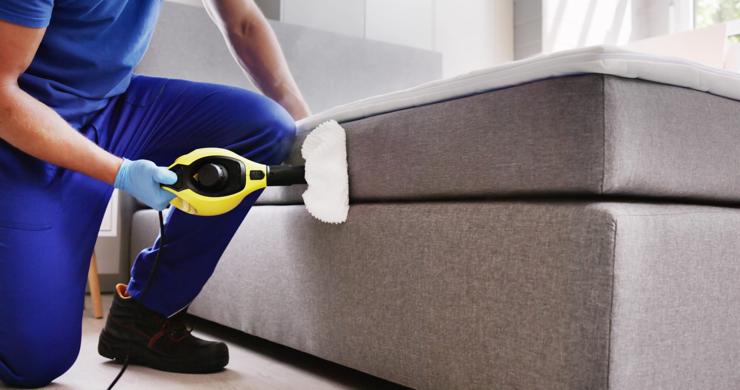 Man Heat Pressing Mattress